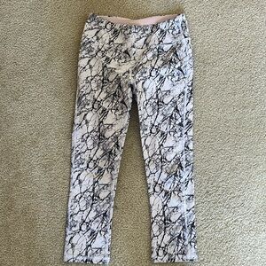 Black and White Leggings Size Small (4-6)